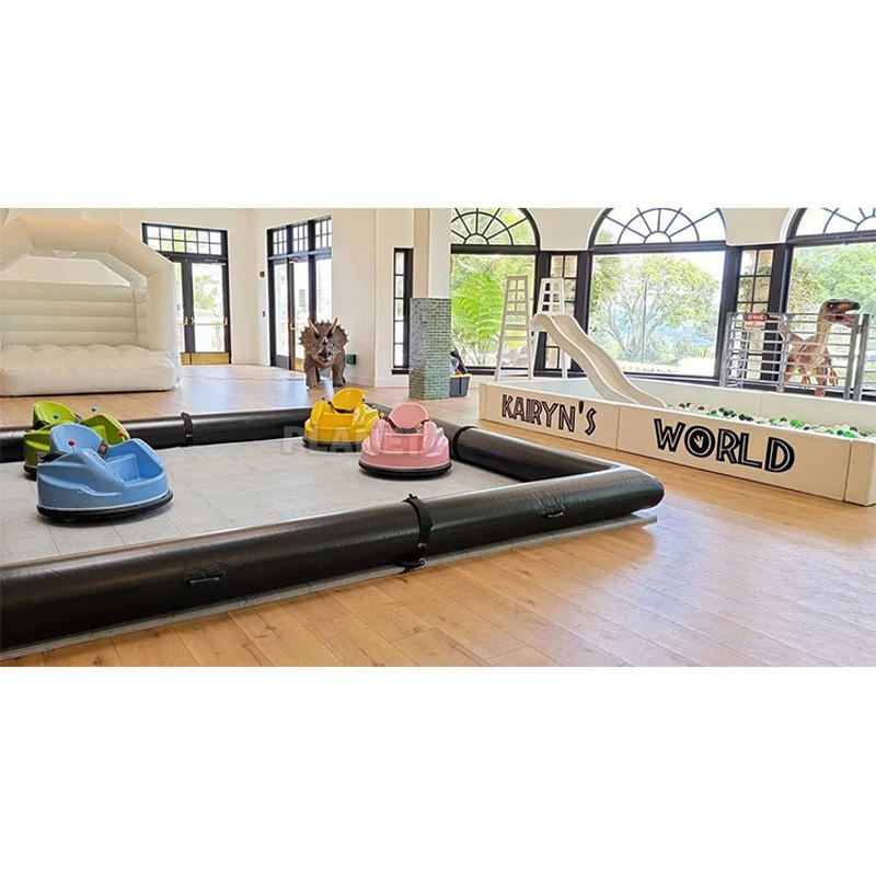 Outdoor Commercial Kids Bumper Car Field Protect Tube PVC Inflatable Car Racing Track Inflatable Arena for Bumper Cars