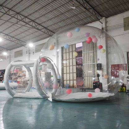 10ft dia. PVC Inflatable Balloon Bubble House, Transparent Bubble Camping Dome Tent with 950w Blower& Air Pump