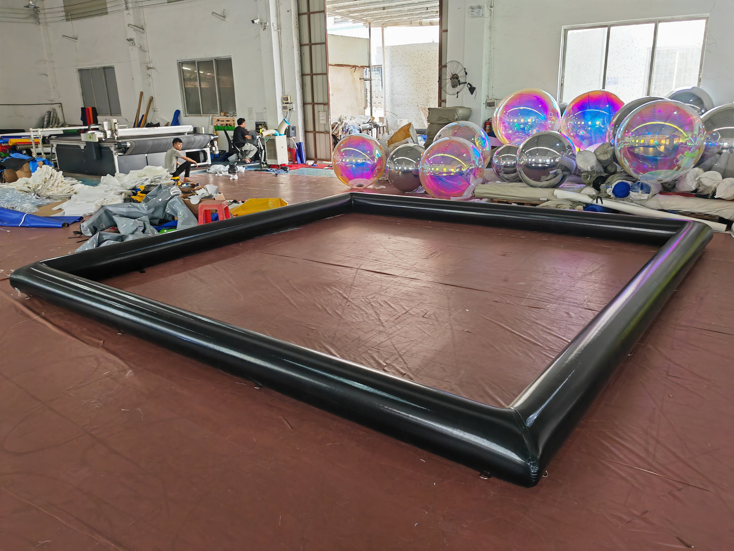 Outdoor Commercial Kids Bumper Car Field Protect Tube PVC Inflatable Car Racing Track Inflatable Arena for Bumper Cars