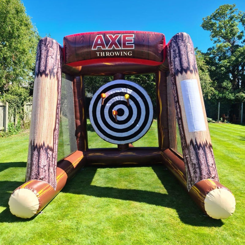 Inflatable Axe Game Inflatable Football Soccer Shooting 3.0x2.4x2.65 m(10 * 7.8 * 8.6FT)…